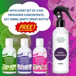 Natural Room Air Freshener Concentrate (3X50 ml)-Makes 3L Liquid