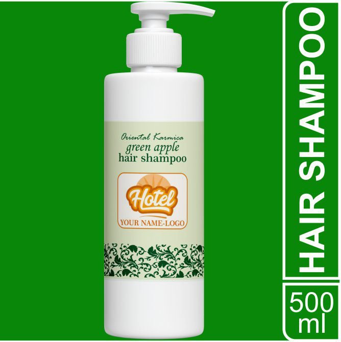 Hotel Logo Branded Shampoo 500 ml with Dispenser Pump